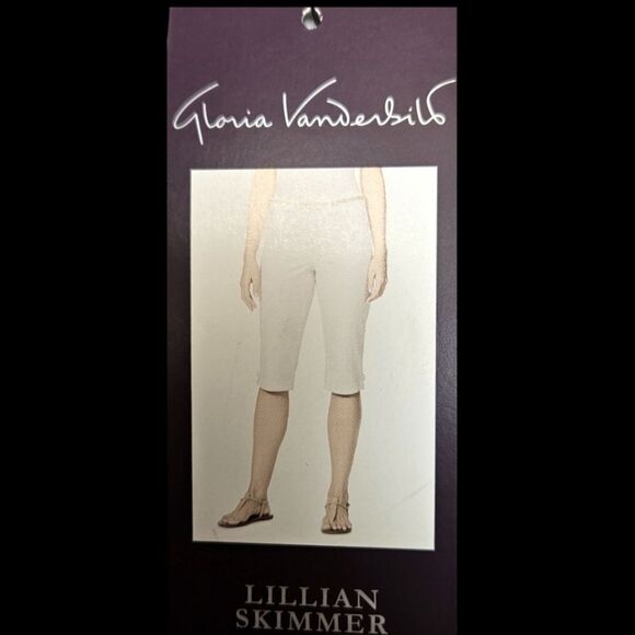 GLORIA VANDERBILTβOptic White Capri Jeans Plus Size 18 - Picture 3 of 13